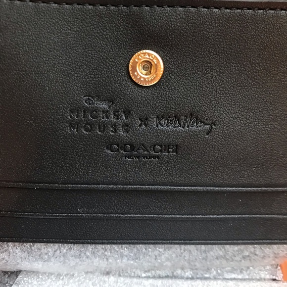 Coach Disney Mickey Mouse X Keith Haring Snap Wallet - Picture 10 of 11